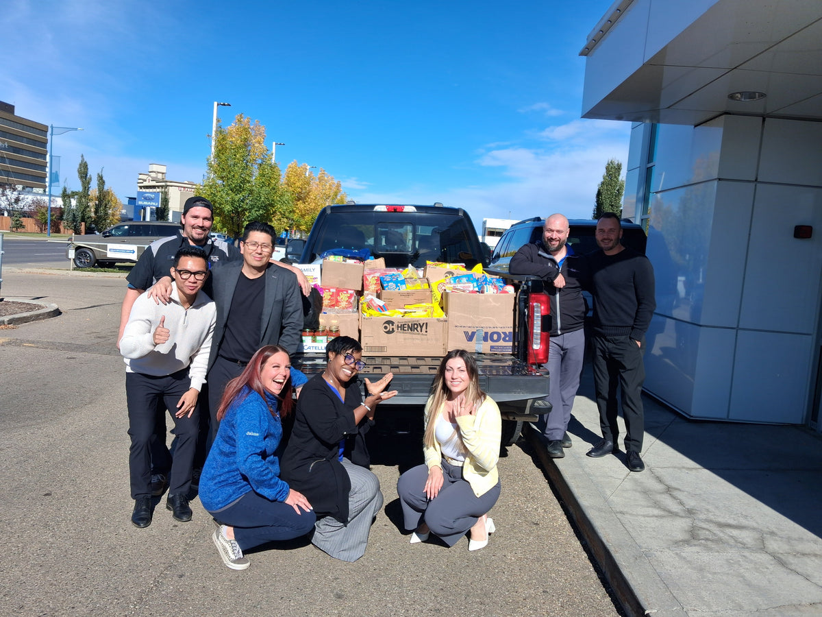 Koch Ford Lincoln Donates Over 1,500 Pounds to the Edmonton Food Bank in Ford Global Good Drive