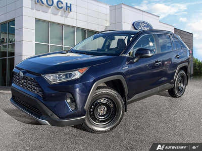 USED 2020 Toyota RAV4 Hybrid Limited - Black Exterior - $32,967 - Stock #E51357A - VIN 2T3DWRFV8LW084186
