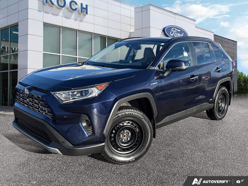 USED 2020 Toyota RAV4 Hybrid Limited - Black Exterior - $32,967 - Stock #E51357A - VIN 2T3DWRFV8LW084186 - Photo 1