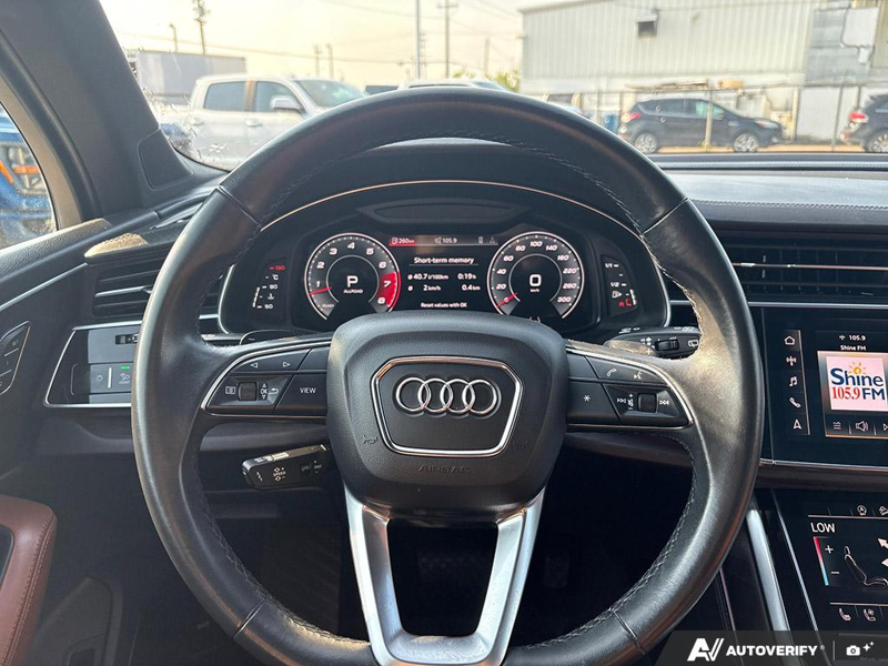 USED 2021 Audi Q7 Technik 55 TFSI quattro - White Exterior - $38,976 - Stock #E60245A - VIN WA1WXAF74MD041093 - Photo 14