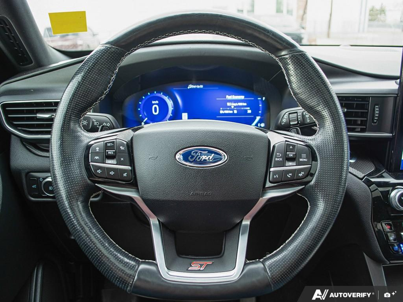 USED 2021 Ford Explorer ST Leather Seats, Cooled Seats, 360 Camera, Heated Steering Wheel - Black Exterior - $32,925 - Stock #E50225A - VIN 1FM5K8GC2MGA25294 - Photo 14