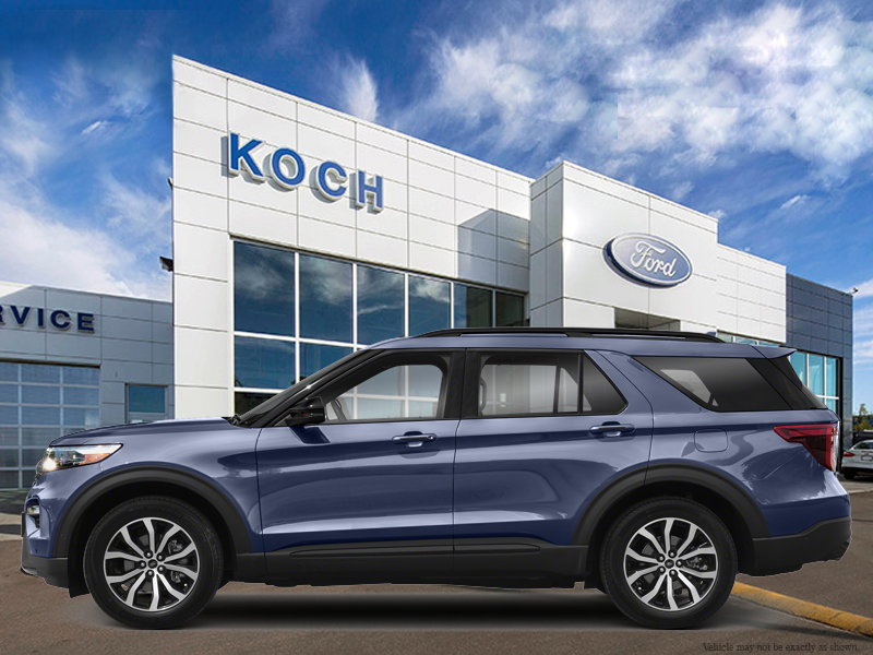 USED 2021 Ford Explorer ST - Infinite Blue Metallic Tinted Clearcoat Exterior - $39,899 - Stock #E60098A - VIN 1FM5K8GC1MGB08957 - Photo 1