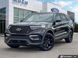 USED 2021 Ford Explorer ST - Agate Black Exterior - $34,976 - Stock #E61039A - VIN 1FM5K8GC6MGA34385