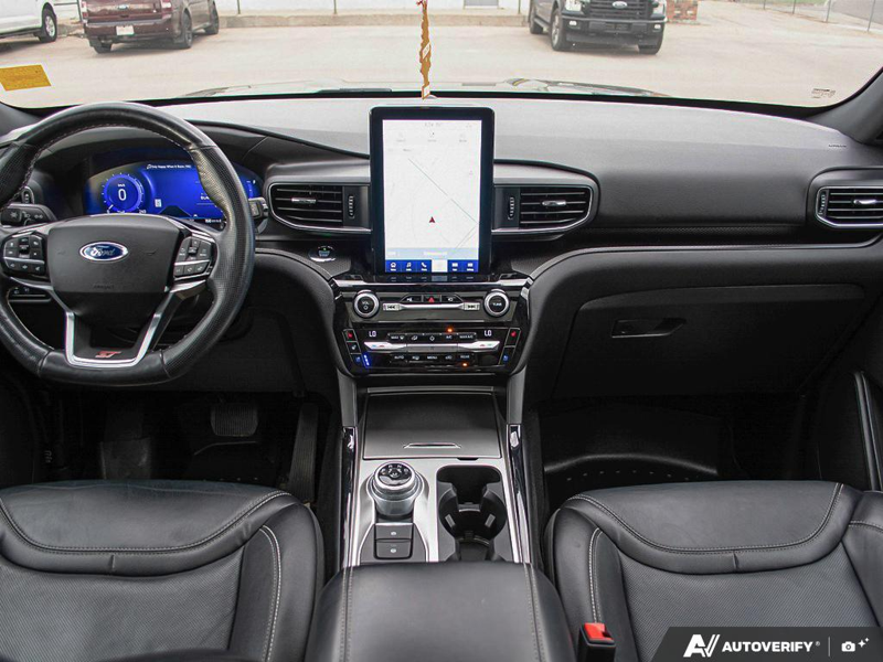 USED 2021 Ford Explorer ST Leather Seats, Cooled Seats, 360 Camera, Heated Steering Wheel - Black Exterior - $32,925 - Stock #E50225A - VIN 1FM5K8GC2MGA25294 - Photo 26