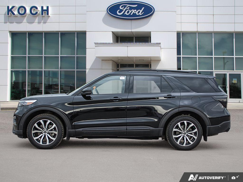 USED 2021 Ford Explorer ST Leather Seats, Cooled Seats, 360 Camera, Heated Steering Wheel - Black Exterior - $32,925 - Stock #E50225A - VIN 1FM5K8GC2MGA25294 - Photo 3