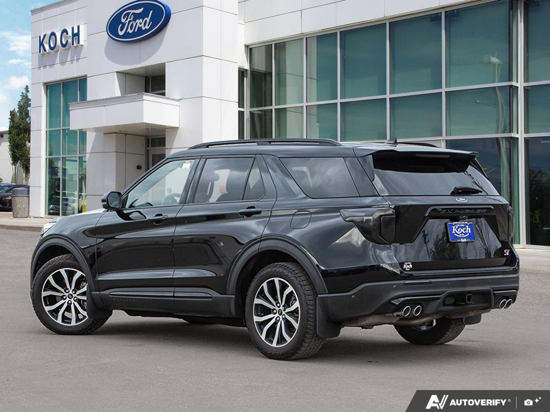 USED 2021 Ford Explorer ST Leather Seats, Cooled Seats, 360 Camera, Heated Steering Wheel - Black Exterior - $32,925 - Stock #E50225A - VIN 1FM5K8GC2MGA25294 - Photo 4