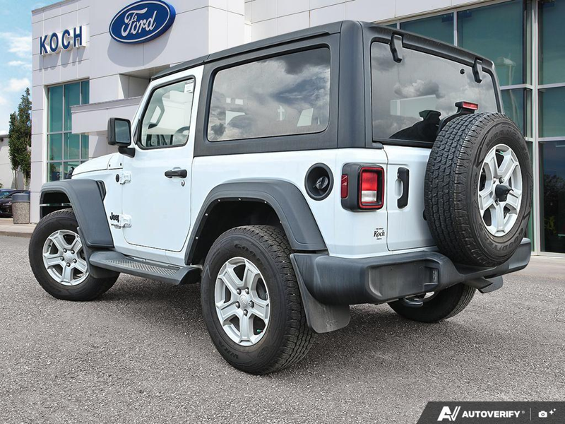 USED 2021 Jeep Wrangler Sport S - White Exterior - $37,988 - Stock #E51141A - VIN 1C4HJXAG1MW862733 - Photo 4