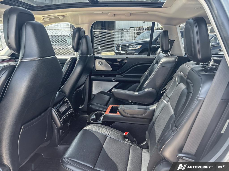 USED 2021 Lincoln Aviator Reserve - Silver Radiance Clearcoat Exterior / EBONY LEATHER Interior - $43,950 - Stock #E60485A - VIN 5LM5J7XC6MGL16097 - Photo 23
