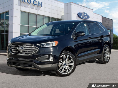 USED 2022 Ford Edge Titanium - Agate Black Metallic Exterior - $30,989 - Stock #EP4748 - VIN 2FMPK4K95NBA49420