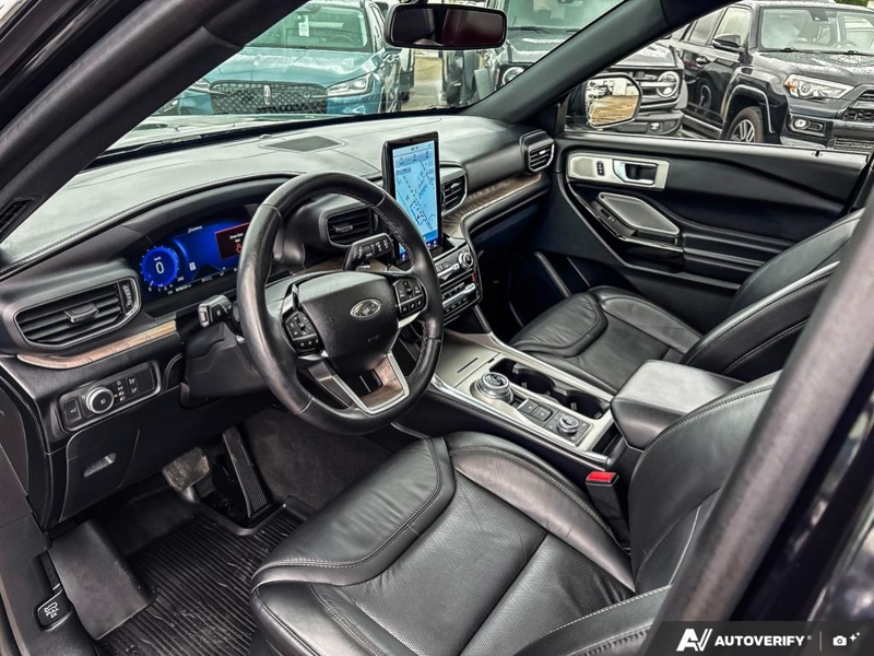 USED 2022 Ford Explorer Platinum - Agate Black Exterior / EBONY LEATHER-TRIM Interior - $40,976 - Stock #E60373A - VIN 1FM5K8HC0NGB13292 - Photo 13