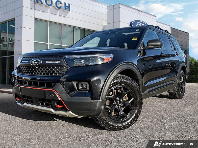 USED 2022 Ford Explorer Timberline - Agate Black Exterior / EBONY BLACK ACTIVEX Interior - $35,984 - Stock #E50138A - VIN 1FMSK8JH1NGB60517 - Photo 1