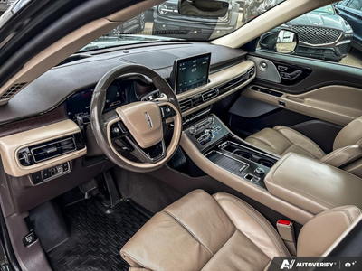 USED 2022 Lincoln Aviator Reserve - SANDSTONE LEATHER TRIMMED Interior - $44,937 - Stock #E60261A - VIN 5LM5J7XC2NGL05342