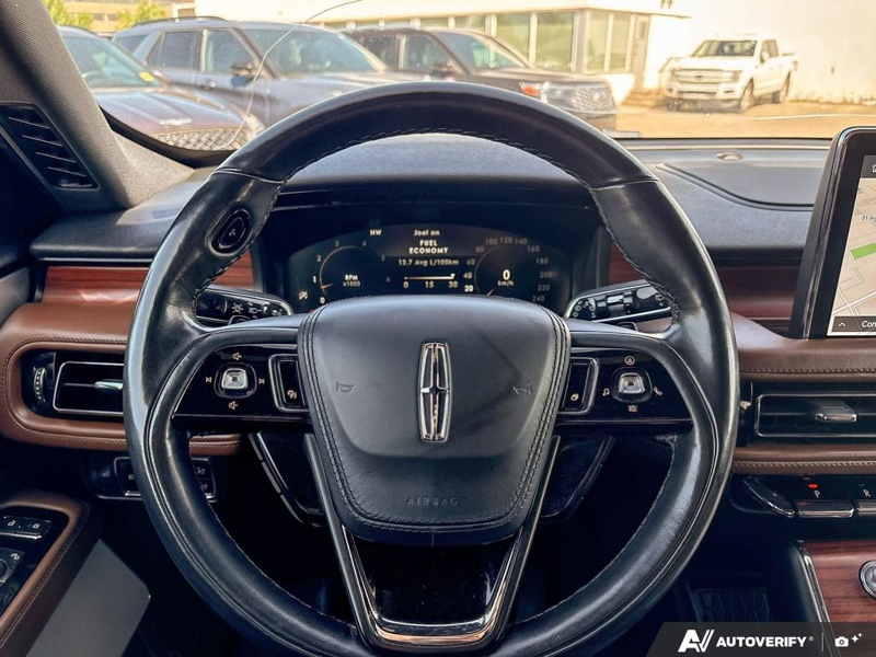 USED 2022 Lincoln Aviator Reserve - Infinite Black Metallic Exterior / ROAST LEATHER Interior - $44,959 - Stock #E60697A - VIN 5LM5J7XC2NGL16955 - Photo 14