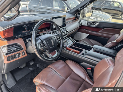 USED 2022 Lincoln Navigator Reserve - BLACK ONYX/ROAST PREMIUM LEATHER Interior - $57,953 - Stock #E60212A - VIN 5LMJJ2LT3NEL09385