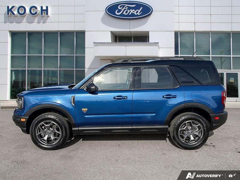 USED 2023 Ford Bronco Sport Badlands - Atlas Blue Metallic Exterior - $41,997 - Stock #E60569A - VIN 3FMCR9D96PRD94870 - Photo 3