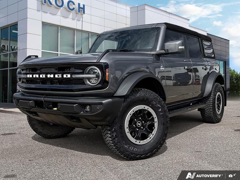 USED 2023 Ford Bronco Outer Banks - Carbonized Grey Metallic Exterior - $57,998 - Stock #E60186A - VIN 1FMEE5DP3PLB48823 - Photo 1