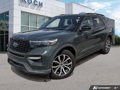USED 2023 Ford Explorer ST-Line - Forged Green Metallic Exterior - $44,955 - Stock #EL519 - VIN 1FMSK8KH8PGC22142