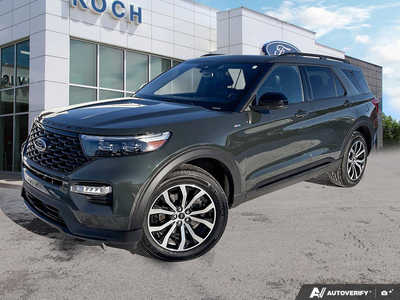 USED 2023 Ford Explorer ST-Line - Forged Green Metallic Exterior - $45,912 - Stock #EL519 - VIN 1FMSK8KH8PGC22142