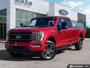 USED 2023 Ford F-150 Lariat - Rapid Red Metallic Tinted Clearcoat Exterior - $61,997 - Stock #EP4774 - VIN 1FTFW1E57PFB01286