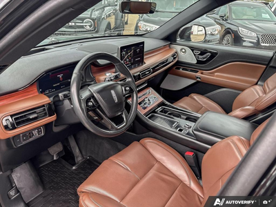 USED 2023 Lincoln Aviator Reserve - ROAST LEATHER Interior - $62,914 - Stock #E51214A - VIN 5LM5J7XC7PGL12841