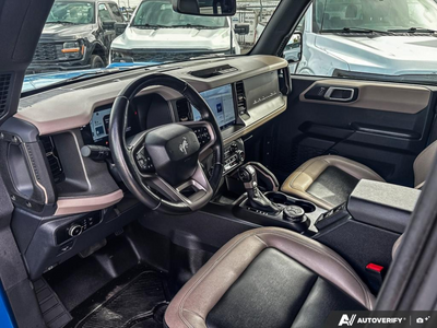USED 2024 Ford Bronco Big Bend - SANDSTONE W/BLACK ONYX, MARINE GRADE VINYL BUCKET SEATS Interior - $49,937 - Stock #EP4762 - VIN 1FMDE7BH1RLA33224