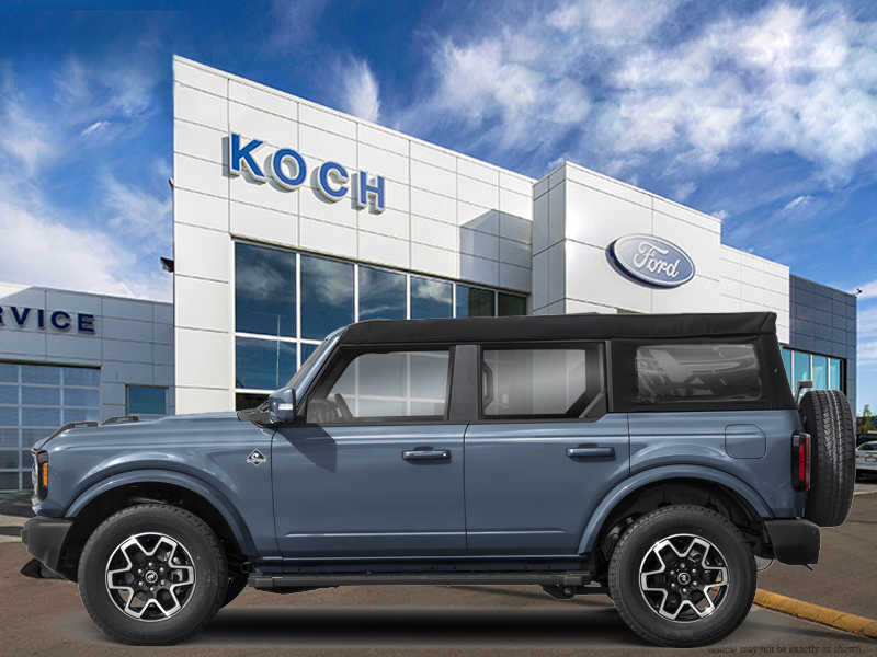 USED 2024 Ford Bronco Outer Banks - Azure Grey Metallic Tri-coat Exterior - $61,942 - Stock #EP4773 - VIN 1FMEE8BP1RLA45469 - Photo 1