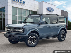 USED 2024 Ford Bronco Outer Banks - Azure Grey Metallic Tri-coat Exterior - $61,942 - Stock #EP4773 - VIN 1FMEE8BP1RLA45469