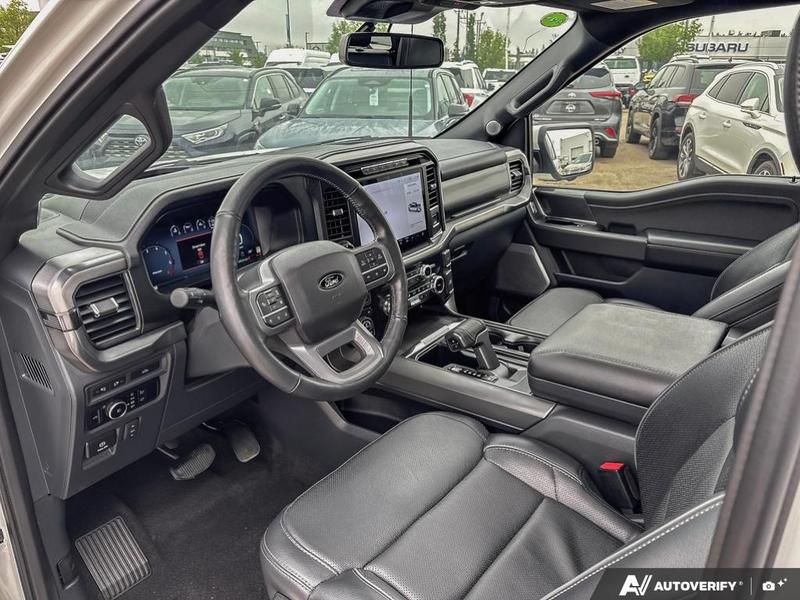USED 2024 Ford F-150 Lariat - Star White Tri-coat Metallic Exterior / BLACK LEATHER TRIMMED Interior - $70,925 - Stock #EL522 - VIN 1FTFW5L86RFB45514 - Photo 13