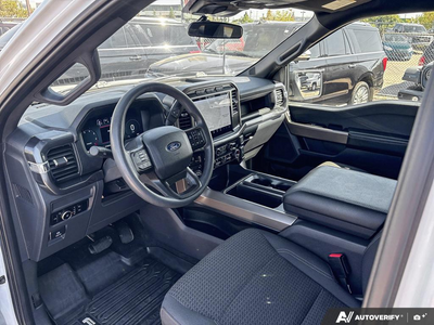 USED 2024 Ford F-150 STX - BLACK/BRONZE, UNIQUE CLOTH 40/CONSOLE/40 FRONT SEATS Interior - $49,997 - Stock #EP4743 - VIN 1FTFW2L8XRFA45933