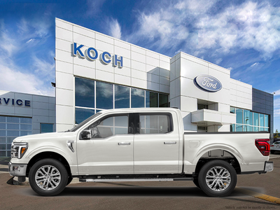 USED 2024 Ford F-150 Lariat - Star White Tri-coat Metallic Exterior - $74,942 - Stock #EL522 - VIN 1FTFW5L86RFB45514