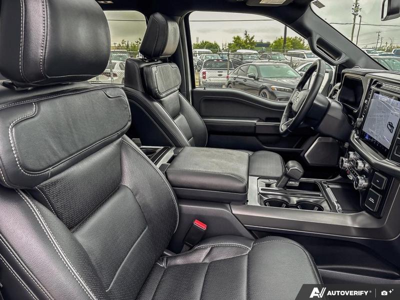 USED 2024 Ford F-150 Lariat - Star White Tri-coat Metallic Exterior / BLACK LEATHER TRIMMED Interior - $70,925 - Stock #EL522 - VIN 1FTFW5L86RFB45514 - Photo 22