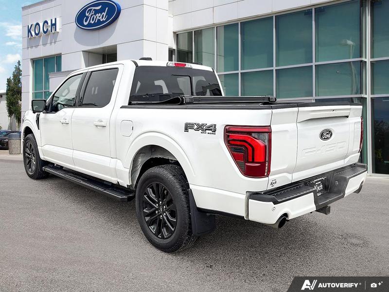 USED 2024 Ford F-150 Lariat - Star White Tri-coat Metallic Exterior / BLACK LEATHER TRIMMED Interior - $70,925 - Stock #EL522 - VIN 1FTFW5L86RFB45514 - Photo 4
