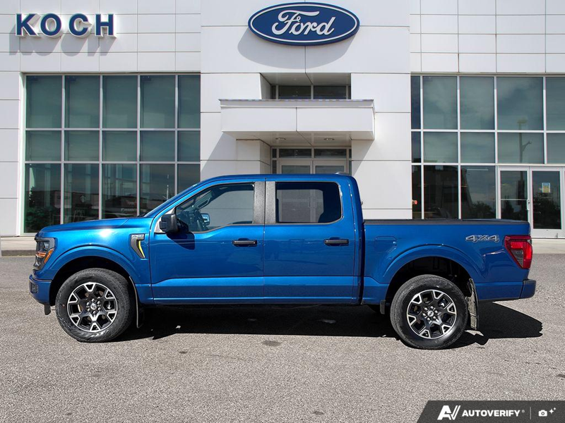 USED 2024 Ford F-150 STX - Atlas Blue Metallic Exterior / BLACK STX CLOTH Interior - $48,950 - Stock #EP4720 - VIN 1FTEW2LP8RKD20029 - Photo 3