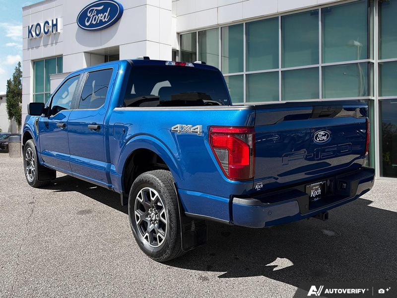 USED 2024 Ford F-150 STX - Atlas Blue Metallic Exterior / BLACK, UNIQUE SPORT CLOTH 40/CONSOLE/40 FRONT-SEATS Interior - $47,993 - Stock #EP4720 - VIN 1FTEW2LP8RKD20029 - Photo 4