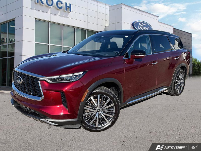 USED 2024 INFINITI QX60 Autograph - Red Exterior - $52,980 - Stock #E60689A - VIN 5N1DL1HU2RC354583 - Photo 1