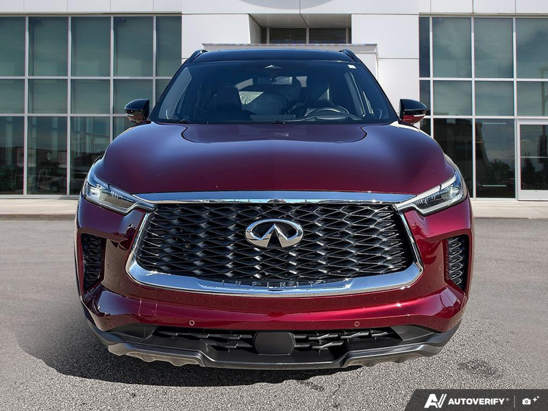 USED 2024 INFINITI QX60 Autograph - Red Exterior - $52,980 - Stock #E60689A - VIN 5N1DL1HU2RC354583 - Photo 2