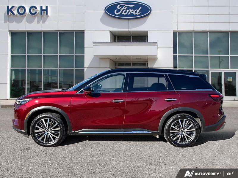 USED 2024 INFINITI QX60 Autograph - Red Exterior - $52,980 - Stock #E60689A - VIN 5N1DL1HU2RC354583 - Photo 3
