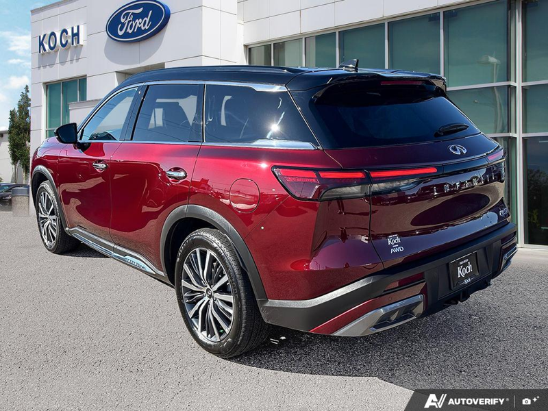 USED 2024 INFINITI QX60 Autograph - Red Exterior - $52,980 - Stock #E60689A - VIN 5N1DL1HU2RC354583 - Photo 4