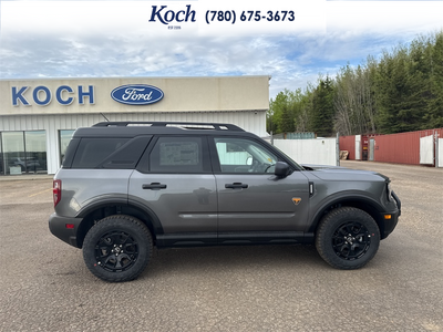 NEW 2025 Ford Bronco Sport Badlands - DARK SPACE GREY LEATHER Interior - $54,615 - Stock #A25286 - VIN 3FMCR9DA8SRF75018