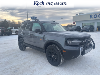 NEW 2025 Ford Bronco Sport Badlands - Carbonized Grey Metallic Exterior - $54,115 - Stock #A25286 - VIN 3FMCR9DA8SRF75018