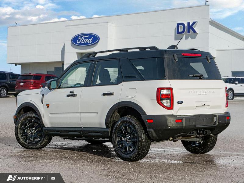 NEW 2025 Ford Bronco Sport Badlands - Oxford White Exterior / DARK SPACE GREY LEATHER Interior - $44,777 - Stock #D50943 - VIN 3FMCR9DA6SRF16470 - Photo 4