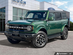 USED 2025 Ford Bronco Outer Banks - Eruption Green Metallic Exterior - $59,998 - Stock #EP4726 - VIN 1FMDE8BH8SLB23580