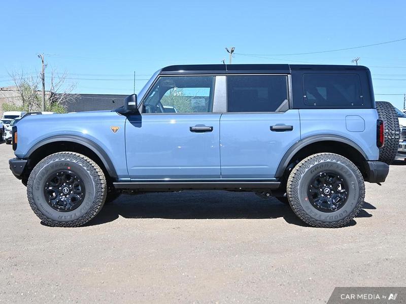 DEMO 2025 Ford Bronco Badlands HOSS + Sasquatch Package - Azure Grey Metallic Tri-coat Exterior / BLACK LEATHER TRIM VINYL Interior - $81,884 - Stock #E50684 - VIN 1FMEE9BP3SLA60244 - Photo 3