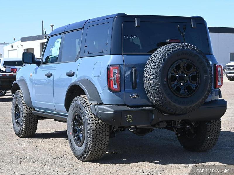 DEMO 2025 Ford Bronco Badlands HOSS + Sasquatch Package - Azure Grey Metallic Tri-coat Exterior / BLACK LEATHER TRIM VINYL Interior - $81,884 - Stock #E50684 - VIN 1FMEE9BP3SLA60244 - Photo 4