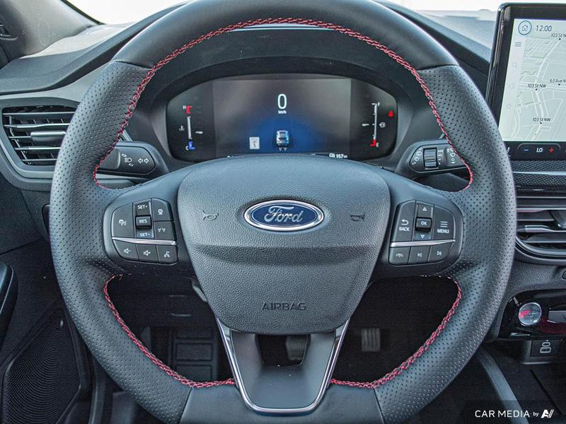 NEW 2025 Ford Escape ST-Line - Vapor Blue Exterior / EBONY VINYL/ RED STITCHING Interior - $36,943 - Stock #E50673 - VIN 1FMCU9MN6SUB09291 - Photo 14
