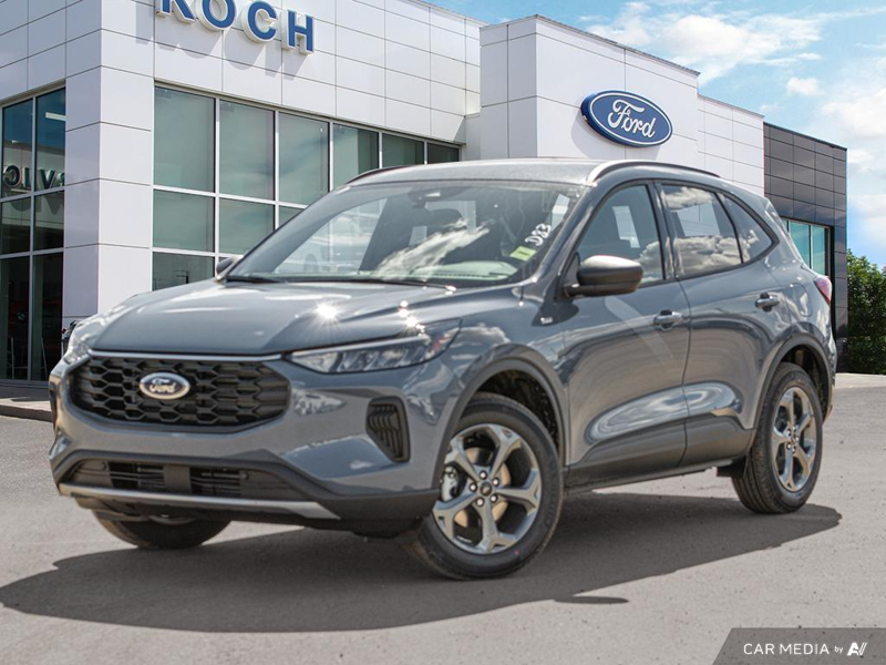 NEW 2025 Ford Escape ST-Line - Vapor Blue Exterior / EBONY VINYL/ RED STITCHING Interior - $36,943 - Stock #E50673 - VIN 1FMCU9MN6SUB09291 - Photo 1