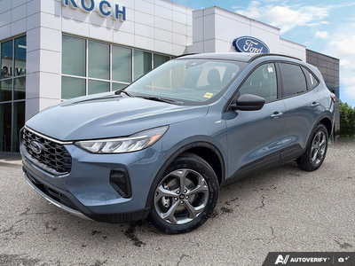 NEW 2025 Ford Escape ST-Line Hybrid - Vapor Blue Exterior - $45,143 - Stock #E50102 - VIN 1FMCU9MZXSUA13070