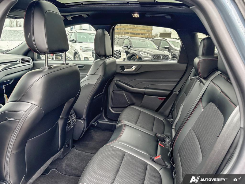 NEW 2025 Ford Escape ST-Line Hybrid - Vapor Blue Exterior / EBONY VINYL/ RED STITCHING Interior - $45,143 - Stock #E50102 - VIN 1FMCU9MZXSUA13070 - Photo 23