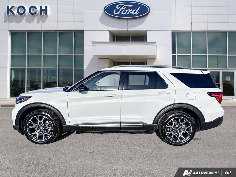 USED 2025 Ford Explorer Platinum - Star White Tri-coat Metallic Exterior - $62,950 - Stock #EL518A - VIN 1FMWK8HC3SGB32614 - Photo 3