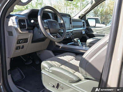 NEW 2025 Ford F-150 Platinum Plus - Limited Edition - SMOKED TRUFFLE LTD LEATHER BUCKET SEATS Interior - $100,914 - Stock #E51373 - VIN 1FTFW7LD6SFC60127